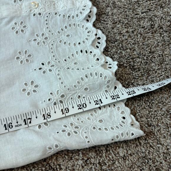 NWT Old Navy Women’s Linen-Blend Embroidered Vest Top Sz M Essential Basic - Picture 4 of 11